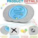 Kids 2-in-1 Maze Balance Board with 3 Swap Labyrinth Plates & 3 Balls