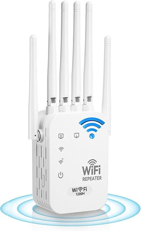 WiFi Extender Signal Booster for Home  2026 Upgraded (6 Directional Antennas) New Generation Internet Extender Wifi Booster Signal Range Amplifier, WiFi Repeater with Ethernet Port, for 99% of Device