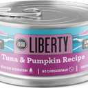 BIXBI Liberty Canned Wet Cat Food - Grain Free, Tuna and Pumpkin Recipe in Broth, 2.75 Ounce (Pack of 24), BB Date 01/10/2026