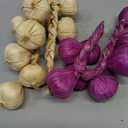 Gresorth 2pcs Artificial Onion String Fake Vegetable Home Party Christmas Harvest Decoration