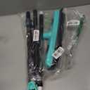 Rubber Broom Carpet Rake for Pet Hair Removal, Fur Remover Broom with 59" Telescoping Long Handle, Pet Hair Broom with Squeegee for Carpet, Hardwood Floor, Tile