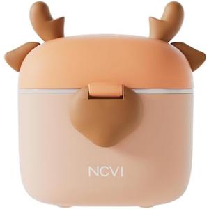 NCVI Baby Formula Dispenser On The Go, Formula Container To Go, Formula Holder for Travel, Outdoor Picnic with Baby Infant, Portable Container for Milk Powder, Snacks, Candy, Fruits (Brown Deer)