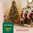 Klikel Christmas Bell - Silver Ornament with Angel Wing and Heart Charms - Its A Wonderful Life Bell for Christmas Tree