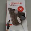 Sunbeam Heating Pad Wrap for Back Pain Relief with Auto Shut Off and Moist Heating Option 23 x 15" Slate Grey