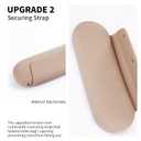 AGIKET Silicone Makeup Brush Holder Travel Cosmetic BagSoft Portable Cosmetic Face Brushes Holder with Upgrade Anti-Fall Out Magnetic Closure, Large Travel Makeup Brush Case - Walnut