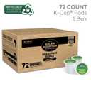 Green Mountain Coffee Roasters Breakfast Blend, Single-Serve Keurig K-Cup Pods, Light Roast Coffee Pods, 72 Count (EXP 04/21/28)