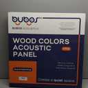 BUBOS 6 Pack Faux Wood Wall Panel,23.6"x23.6" Peel and Stick Acousitc Panel
