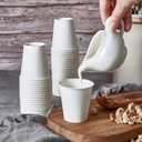 LITOPAK 480 Pack 5 oz Disposable Paper Coffee Cups, White Hot Espresso Cups for Party, Picnic, and Travel