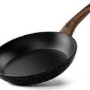 Non Stick Frying Pan, Frying Pan Nonstick Egg Pan Non Toxic, Small Skillet Pans Omelette Pan, Induction Compatible, PFOA Free Healthy Pans(8 Inch, Black)