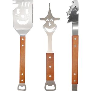 7 in1BBQ Accessories Grilling Tools,Stainless Steel BBQ Tools Grill Tools Set for Cooking, Backyard Barbecue & Outdoor Camping Gift for Man Dad Women Barbecue Enthusiasts Set of 3