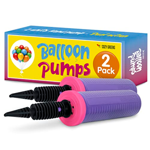 4Pack Balloon Pump Hand Held, Inflator Air Pump for Balloons - 2Way Dual Action, 4Pack: Friends can Help - Easy to Use, 100% Lifetime Satisfaction Guarantee - Sturdy Ballon Inflator Pump