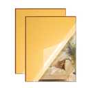 Gold Mirror Acrylic Sheet - 12x16 inches, 2 Pieces | 1/8" Thick Reflective Plexiglass for Crafting, Signage, DIY Projects (30X40 cm)