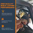 Offroad Side View Mirror Round Convex Glass Mirrors for 1.75" Roll Bars, Heavy-Duty UTV Side Mirrors for Polaris RZR, SxS, Dune Buggy Easy Install, Universal Fit.