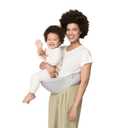 Ergobaby Lift Hip Seat Baby Carrier for Babies and Toddlers 6-48 Months (17-45 lbs) - Ergonomic Baby Carrier with Storage Pockets, Hip-Healthy Positioning - Pearl Grey