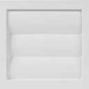 Vent Systems 4'' Inch White Air Vent Cover, Dryer Vents and Bathroom Exhaust Vent Pipe, Louvered Outdoor Dryer Vent Cover Opening Flap Vent, Keeps Out Insects, Birds and Rodents