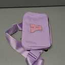 Birthday Gifts Easter Basket Stuffers for Girls, 4 5 6 7 8 9 10 11 12 13 14 Year Old Girl Gifts for Teens Sister Her, Initial Fanny Pack Belt Bag Crossbody Bag Trendy Stuff for Girls (Lavender, A)