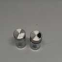 Salt and Pepper Shakers Set with Adjustable Pour Holes - Stainless Steel Spice Dispenser - Perfect for Pink Himalayan, Table Salt, Black and White Pepper (2.4 oz) - set of 2