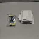 Single Deadbolt RV Lock - White 100% Metal Keyed Entry Door Lock Replacement for Camper, Trailer, Motorhome (2.92"x3.39"x1.35" Lock Hole, 4 Anti-Copy Keys)