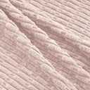 JELLYMONI 2 PCS Throw Pillow Covers, Corduroy Striped Decorative Pillows Cover for Farmhouse Boho Home Decor, Living Room Bed Sofa Couch Pillow Covers 16x16in, Pink