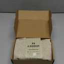 Linen Pillow Covers Set of 2,Boho Farmhouse Throw Pillowcases Neutral Textured Decorative Covers for Couch Sofa Bed, Soft Linen Blend Accent Case Cushion Living Room Home Decor 20"x12", Khaki