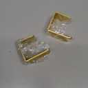 Aluminum Under-Desk Headphone Hook 2 Pack, with Strong Adhesive VHB Tape, Holds 5 lbs (Gold)