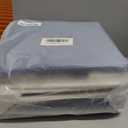 Temary Fabric Storage Cubes 11x11 Cube Storage Bins 4Pack Blue Storage Baskets for Organizing Home, Closet, Empty Gift Baskets with Handles (White&Blue) 