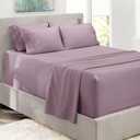 Home Reflections Decor Extra Deep Pocketb King Sheets Sets Deep - 6 Piece  Dusty Purple King