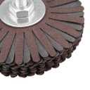 uxcell Abrasive Cloth Flap Wheel Sanding Star 1/4-Inch Shank for Woodworking Root Carving Furniture Polishing 240 Grit