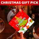 HAPPYPOP Christmas Gifts for Men - Secret Santa Socks Xmas Stocking Stuffers for Him Red (The Brother Elf - Red)