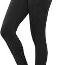 SATINA High Waisted Leggings for Women - Comfortable and Stretchy in Versatile Sizes and Colors (Black, One Size)