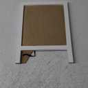 SOFE Small Bulletin Board for Desk, 12"15" Linen Pin Board with White Wood Frame, Cute Message Memo Board with Stand Freestanding, Rustic Vision Picture Board for Home Office School