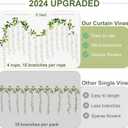 ZINHO 60 Branches Wisteria Hanging Flowers, Artificial White Wisteria Flowers Garland for Wedding Arch Ceremony Party Garden Home Backdrop Decor