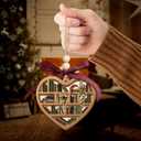 2 x Book Ornament - Wooden Christmas Ornaments 2025 for Tree Decorations - Gift Ideas for Books Lover, Bookworm, Women, Librarian Nerd - Gifts for Bookworms & Book Club Members