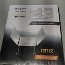 LED 3 Way Mirror to See Back of Head 360 Mirror for Women for Braiding Hair Telescoping Hooks Anti-Fog HD Glass Three Way for Self Hair Cutting Makeup Trifold (White With Led)