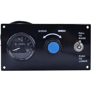 Lift Axle Control Assembly With Toggle Air Valve, Pre-Plumbed & Assembled, Fitting/DOT Tubing & Mounting Plate Included, Air Suspension Accessories 6451051