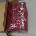 Amazon Basics Lightweight Super Soft Easy Care Breathable Brushed Microfiber 4-Piece Bed Sheet Set with 14-Inch Deep Pockets, Wrinkle Resistant, Queen, Burgundy, Solid