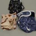 Reusable Dog Diapers Female Medium Washable, Premium Doggie Diaper for Dogs, Pack of 3, Highly Absorbent Dog Diaper for Heat, Incontinence and Puppy Training(Medium)