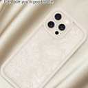 Compatible with iPhone 13 Pro Case, White Floral Flower Aesthetic Design for Girls Women Full Camera Lens Soft Silicone Shockproof Protective Cover