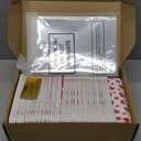 50 Set Valentine's Day Mini Loaf Pans Disposable Red Pink Heart Paper Cake Pan Liner with Wrapping Bag and Ties 6.3 x 2.2 x 2.2 Inch Rectangle Baking Bowl for Bread Muffin(Red Heart)