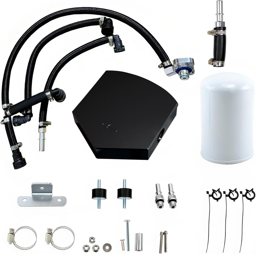 Upgraded Braided Tube CP4-6.7F-BP-G2.1 CP4 Disaster Prevention Bypass Kit Fit for 2011-2022 Ford F250 F350 F450 F550 Super Duty With 6.7L Powerstroke Diesel, Replace# 7031190