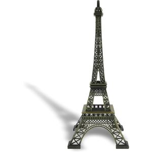 allgala 15" Eiffel Tower Statue Decor Alloy Metal, Bronze