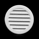 3" Round Plastic Louver Soffit Air Vent Reptile Screen Grille Cover (12, White)