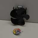 Wood Stove Fan, Fireplace Fan for Wood Burning Stove, Heat Powered fan, Wood Stove Accessories, Quiet Operation Circulating Warm Air, (Include Magnetic Thermometer) (5-Blade)