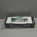 Under Desk Cable Management Tray No Drill, Metal Mesh Cable Management Under Desk with Clamp Mount, 2 Hole Cable Tray with Wire Management and Cord Organizer for Home Office Standing Desk (13.38", Black)