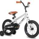 JOYSTAR Kids Bike for Ages 2-12 Years Old Boys Girls, 12-20 Inch BMX Style Kid's Bikes with Training Wheels, Children Bicycle for Kids and Toddler, Silver