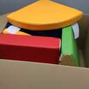 Hoohtoot Foam Climbing Blocks for Toddlers: 6-Piece Soft Play Set - PU Leather Climbing and Crawling Toys - Indoor Baby Learning Gym - Kids Play Structure for Birthday Gift, Small