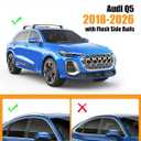 KINGGERI 330lbs Heavy Duty Roof Rack Cross Bars Fit for Audi Q5 2018 2019 2020 2021 2022 2023 2024 2025 2026, Anti-Theft Lockable Aluminum Roof Rails Crossbars Cargo Carrier Bag Black Accessories