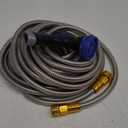 SPECILITE 50ft 304 Stainless Steel Garden Hose Metal, Heavy Duty Water Pipe with Nozzles for Yard, Outdoor - Flexible, Never Kink & Tangle, Puncture Resistant (Sliver)