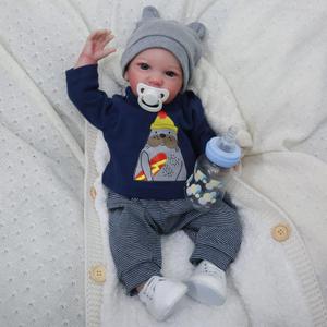 WOOROY Realistic Reborn Baby Dolls Boy - 19 Inch Lifelike Newborn Baby Dolls Handmade Real Life Baby Dolls Reborn Toddler with Soft Cloth Body Gift Toys for Kids Age 3 +