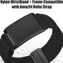 Band Compatible with Amazfit Helio Strap, 22mm Nylon Braided Wristbands with Case for Amazfit Helio Accessories Replacement Bands for Men Women